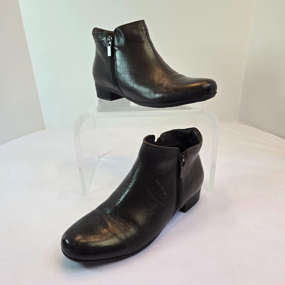 TROTTERS Women's Ankle Boots, Zip Booties  Sz: 9 - Dark Brown